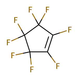 OCTAFLUOROCYCLOPENTENE,CAS No. 559-40-0.