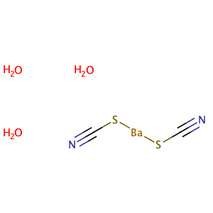 BARIUM THIOCYANATE TRIHYDRATE,CAS No. 68016-36-4.