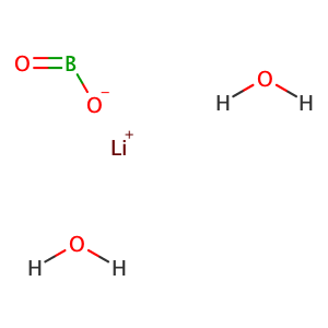 LITHIUM METABORATE DIHYDRATE,CAS No. 15293-74-0.