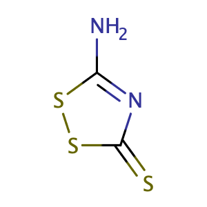 3-Amino-1,2,4-dithiazole-5-thione,CAS No. 6846-35-1.