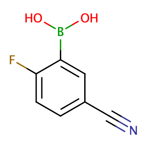 5-Cyano-2-fluorobenzeneboronic acid,CAS No. 468718-30-1.