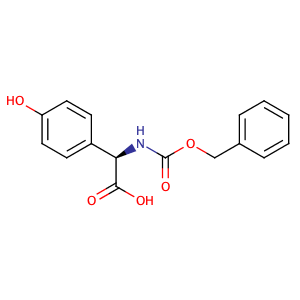(R)-(N-benzyloxycarbonyl)-p-hydroxyphenylglycine,CAS No. 26787-75-7.