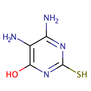 2-Mercapto-4-hydroxy-5,6-diaminopyrimidine,CAS No. 1004-76-8.