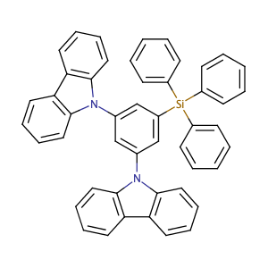 9,9'-(5-(triphenylsilyl)-1,3-phenylene)bis(9H-carbazole),CAS No. 850221-63-5.