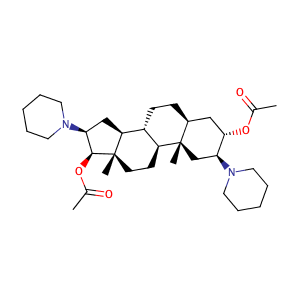 (2S,4S,5S,7S,13S,14S,15S)-5-(acetyloxy)-2,15-dimethyl-4,13-bis(piperidin-1-yl)tetracyclo[8.7.0.0^{2,7}.0^{11,15}]heptadecan-14-yl acetate,CAS No. 13529-31-2.
