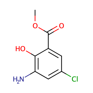 Methyl 3-amino-5-chloro-2-hydroxybenzoate,CAS No. 5043-81-2.