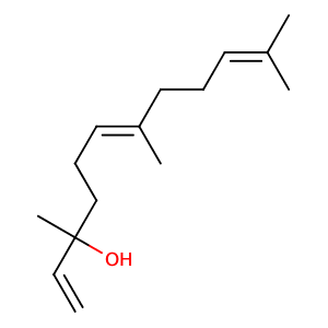 (6E)-3,7,11-trimethyldodeca-1,6,10-trien-3-ol,CAS No. 40716-66-3.