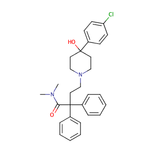 4-(4-(4-Chlorophenyl)-4-hydroxypiperidin-1-yl)-N,N-dimethyl-2,2-diphenylbutanamide,CAS No. 53179-11-6.