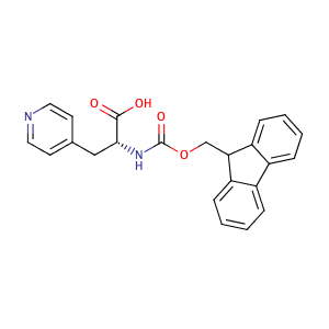 (R)-2-(9H-Fluoren-9-ylmethoxycarbonylamino)-3-pyridin-4-yl-propionic acid,CAS No. 205528-30-9.