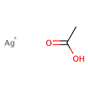 silver(1+) ion acetic acid,CAS No. 563-63-3.