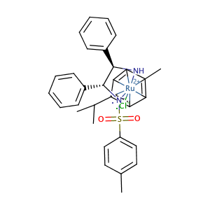 (R,R)-N-(p-Toluenesulfonyl)-1,2-diphenylethanediamine(chloro)(p-cymene)ruthenium(II),CAS No. 192139-92-7.