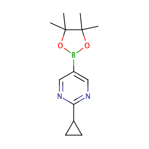 2-Cyclopropyl-5-(4,4,5,5-tetramethyl-1,3,2-dioxaborolan-2-yl)pyrimidine,CAS No. 1375301-91-9.
