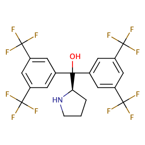 (R)-α,α-Bis[3,5-bis(trifluoromethyl)phenyl]-2-pyrrolidinemethanol,CAS No. 948595-00-4.