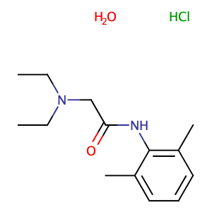 Linocaine hydrochloride hydrate,CAS No. 6108-05-0.