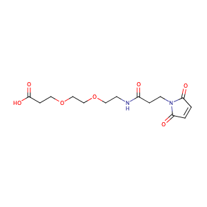 Maleimide-NH-PEG2-CH2CH2COOH,CAS No. 756525-98-1.