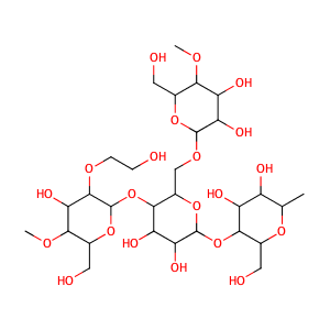 Cellulose,CAS No. 9004-62-0.