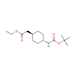 Ethyl trans-2-[4-(Boc-amino)cyclohexyl]acetate,CAS No. 946598-34-1.