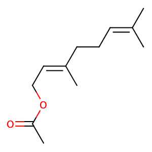 (E)-Geranyl acetate,CAS No. 105-87-3.
