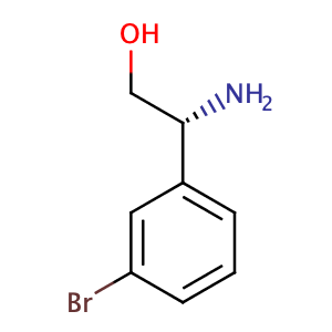 (2R)-2-AMINO-2-(3-BROMOPHENYL)ETHAN-1-OL,CAS No. 209963-04-2.