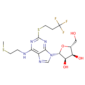 Adenosine,N-[2-(methylthio)ethyl]-2-[(3,3,3-trifluoropropyl)thio]- (9CI),CAS No. 163706-58-9.