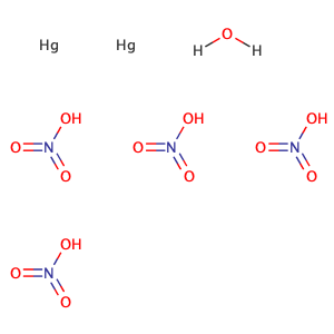 NITRIC ACID, MERCURY(2+) SALT, HEMIHYDRATE,CAS No. 13465-31-1.