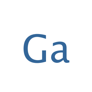 Gallium,CAS No. 7440-55-3.