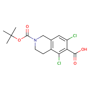 2,6(1H)-Isoquinolinedicarboxylic acid, 5,7-dichloro-3,4-dihydro-, 2-(1,1-dimethylethyl) ester,CAS No. 851784-82-2.