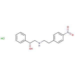 (R)-2-(4-nitrophenethylamino)-1-phenylethanol monohydrochloride,CAS No. 521284-21-9.