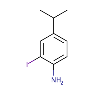 2-IODO-4-(1-METHYLETHYL)BENZENAMINE,CAS No. 76842-15-4.