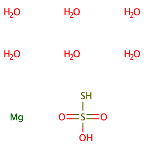Thiosulfuric acid (H2S2O3), magnesium salt (1:1), hexahydrate,CAS No. 13446-30-5.