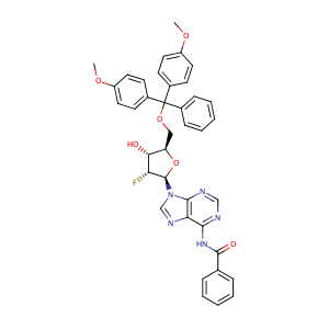 N-benzoyl-5'-O-[bis(4-methoxyphenyl)phenylmethyl]-2'-deoxy-2'-fluoro-Adenosine ,CAS No. 136834-21-4.
