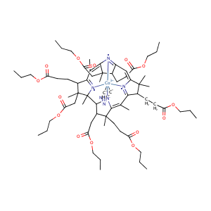 Co,Co-bis(cyano-κC)-Cobyrinic acid, a,b,c,d,e,f,g-heptapropyl ester,CAS No. 93441-85-1.