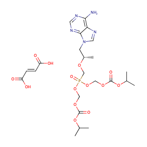 5-[[(1S)-2-(6-Amino-9H-purin-9-yl)-1-methylethoxy]methyl]-2,4,6,8-tetraoxa-5-phosphanonanedioic acid 1,9-bis(1-methylethyl) ester 5-oxide (2E)-2-butenedioate,CAS No. 1432630-26-6.