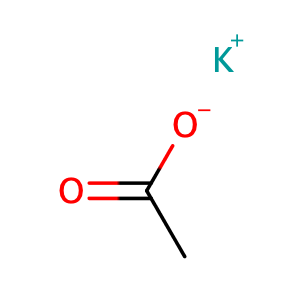 Potassium Acetate,CAS No. 127-08-2.