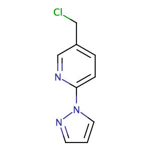 5-Chloromethyl-2-(pyrazol-1-yl)pyridine,CAS No. 748796-39-6.