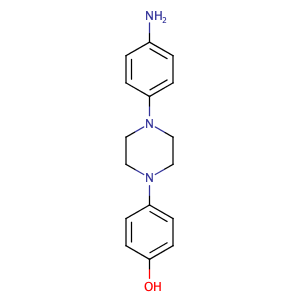 1-(4-Aminophenyl)-4-(4-hydroxyphenyl)piperazine,CAS No. 74853-08-0.