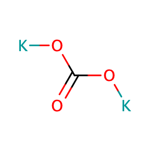 Potassium carbonate,CAS No. 584-08-7.