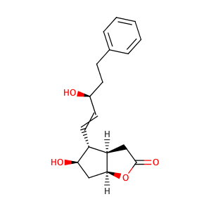 (+)-(3aR,4R,5r,6aS)-Hexahydro-5-hydroxy-4-[(1E,3R)-3-hydroxy-5-phenyl-1-pentenyl]-2H-cyclopenta[b]furan-2-one,CAS No. 41639-74-1.