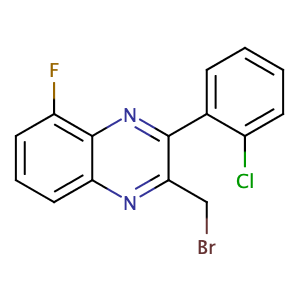 2-(bromomethyl)-3-(2-chlorophenyl)-5-fluoroquinoxaline,CAS No. 1064137-04-7.