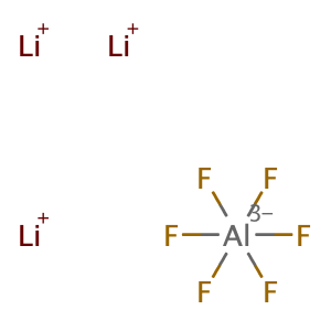 Trilithium hexafluoroaluminate,CAS No. 13821-20-0.