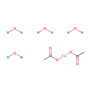 Cobalt(II) acetate tetrahydrate,CAS No. 6147-53-1.