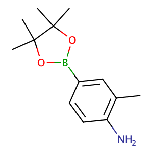 2-methyl-4-(4,4,5,5-tetramethyl-1,3,2-dioxaborolan-2-yl)aniline,CAS No. 590418-05-6.