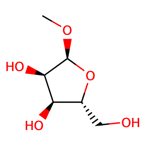 (2R,3S,4R,5S)-2-(hydroxymethyl)-5-methoxytetrahydrofuran-3,4-diol,CAS No. 52485-92-4.