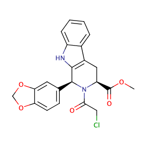 (1S,3S)-cis-methyl 1-(1,3-benzodioxol-5-yl)-2-(chloroacetyl)-2,3,4,9-tetrahydro-1H-beta-carboline-3-carboxylate,CAS No. 629652-42-2.