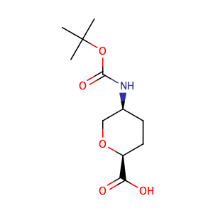 (2S,5S)-5-[(tert-butoxycarbonyl)amino]tetrahydropyran-2-carboxylic acid,CAS No. 603130-25-2.