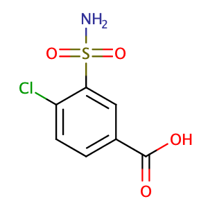4-Chloro-3-sulfamoylbenzoic acid,CAS No. 1205-30-7.