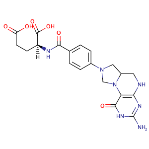 (6RS)-5,10-Methylen-5,6,7,8-tetrahydro-L-folsaeure,CAS No. 3432-99-3.