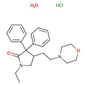 Doxapram hydrochloride monohydrate,CAS No. 7081-53-0.