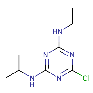 Atrazine,CAS No. 1912-24-9.