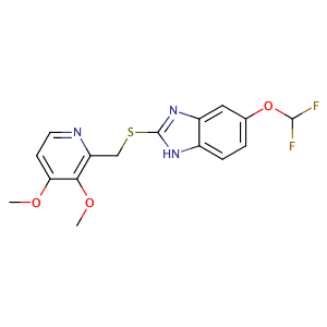 5-Difluoromethoxy-2-{[(3,4-dimethoxy-2-pyridinyl)methyl]thio}-1H-benzimidazole,CAS No. 102625-64-9.